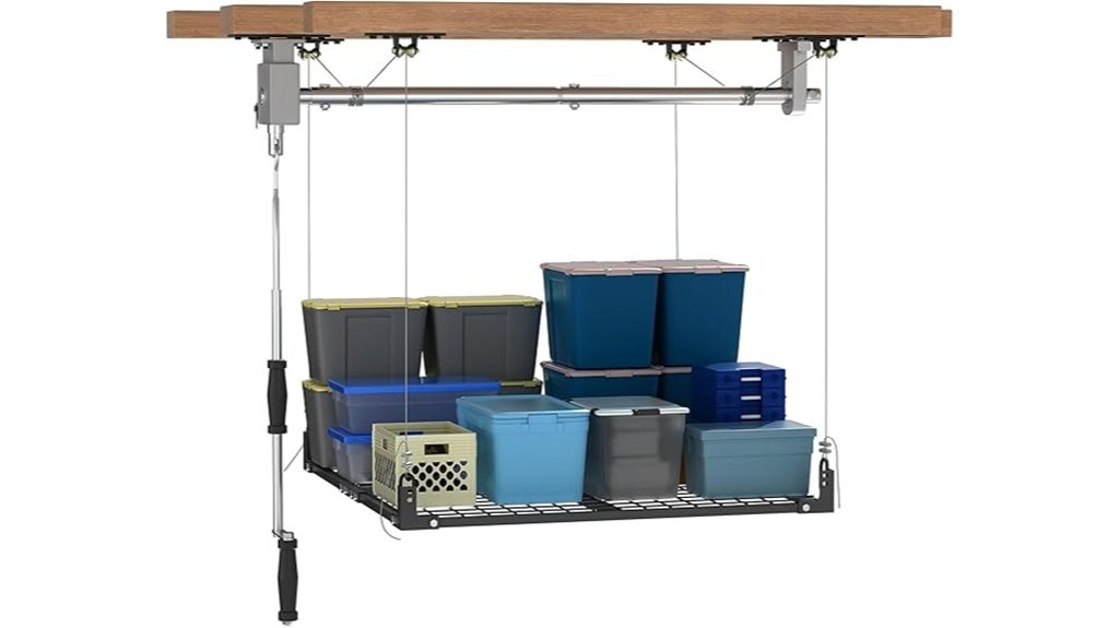adjustable 4x4ft overhead garage storage
