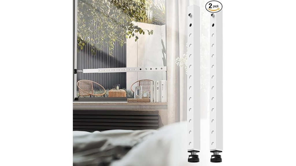 adjustable double hung window security bars