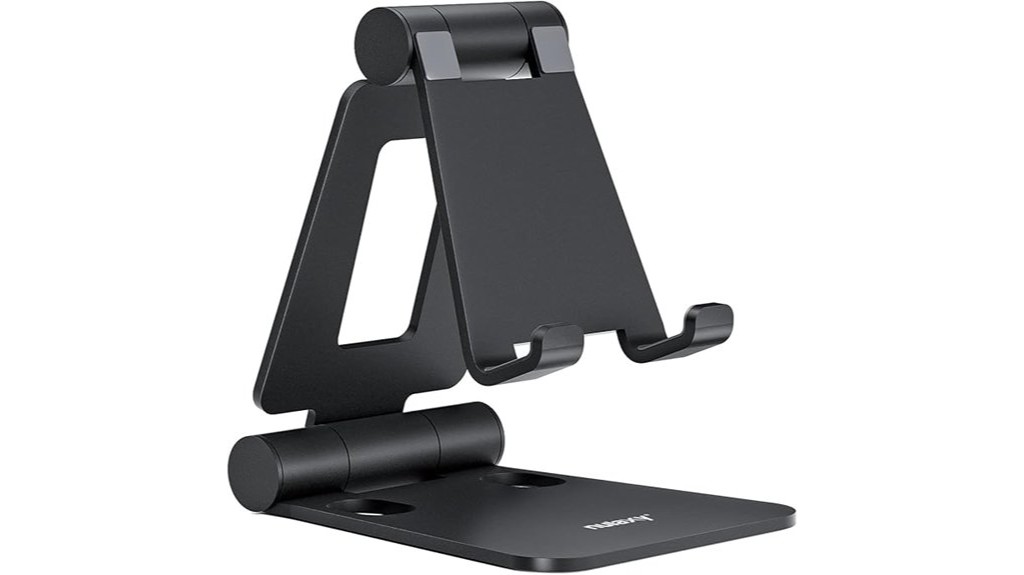 adjustable dual folding phone and switch stand