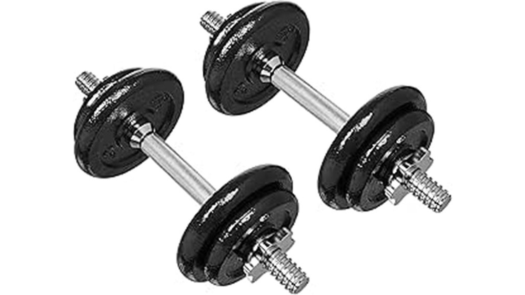 adjustable dumbbell weight set