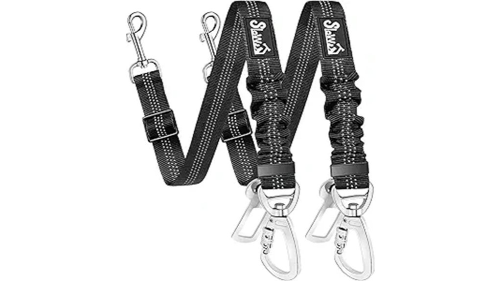 adjustable elastic dog seat belts