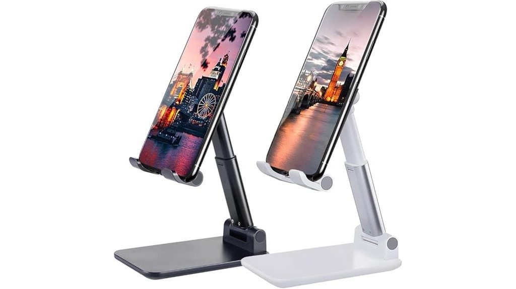 adjustable foldable portable smartphone stand