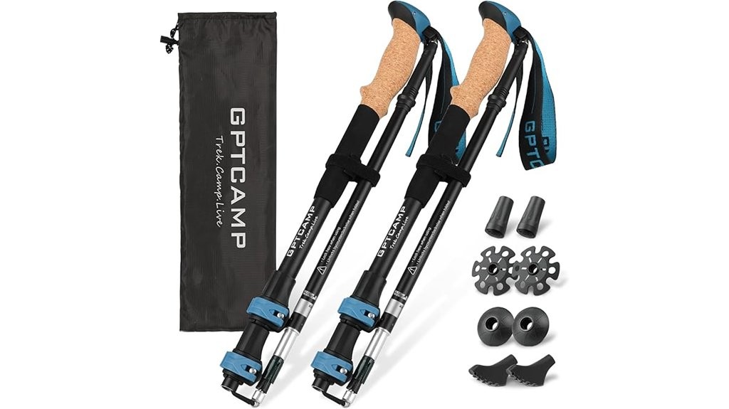 adjustable hiking walking sticks