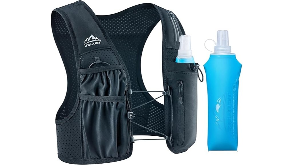 adjustable hydration backpack running vest