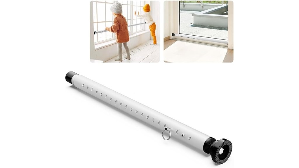 adjustable sliding door security bar