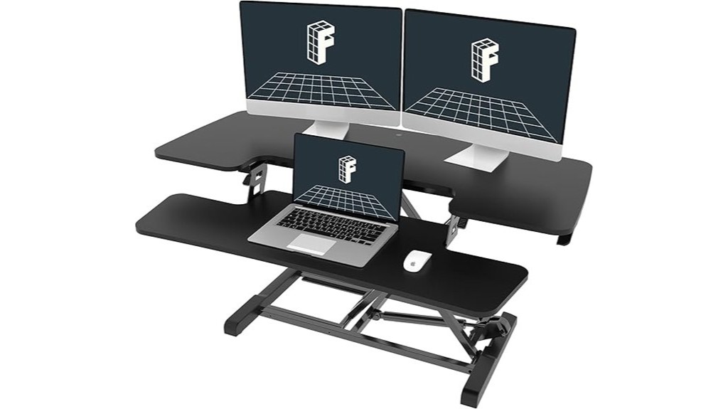 adjustable standing desk converter