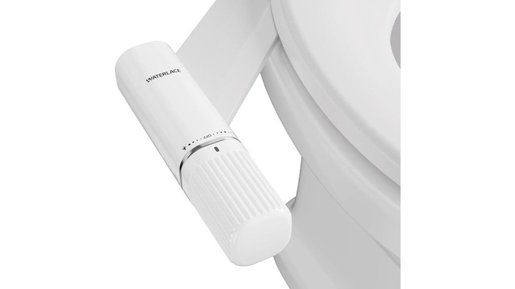 adjustable water pressure bidet attachment
