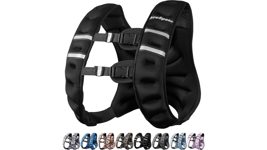 adjustable weighted exercise vest