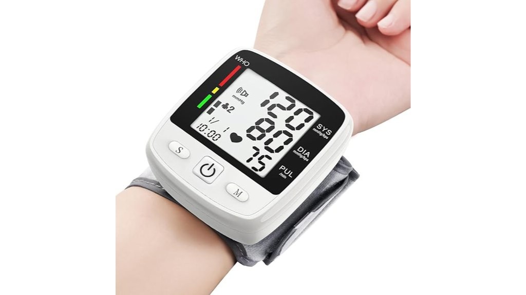 adjustable wrist digital blood pressure monitor