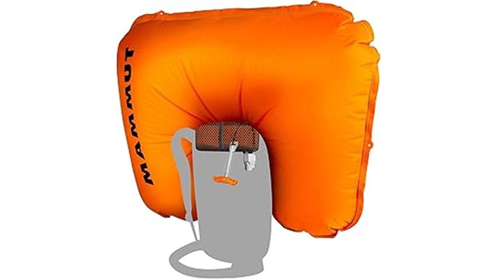 airbag equipped alpine hiking backpack