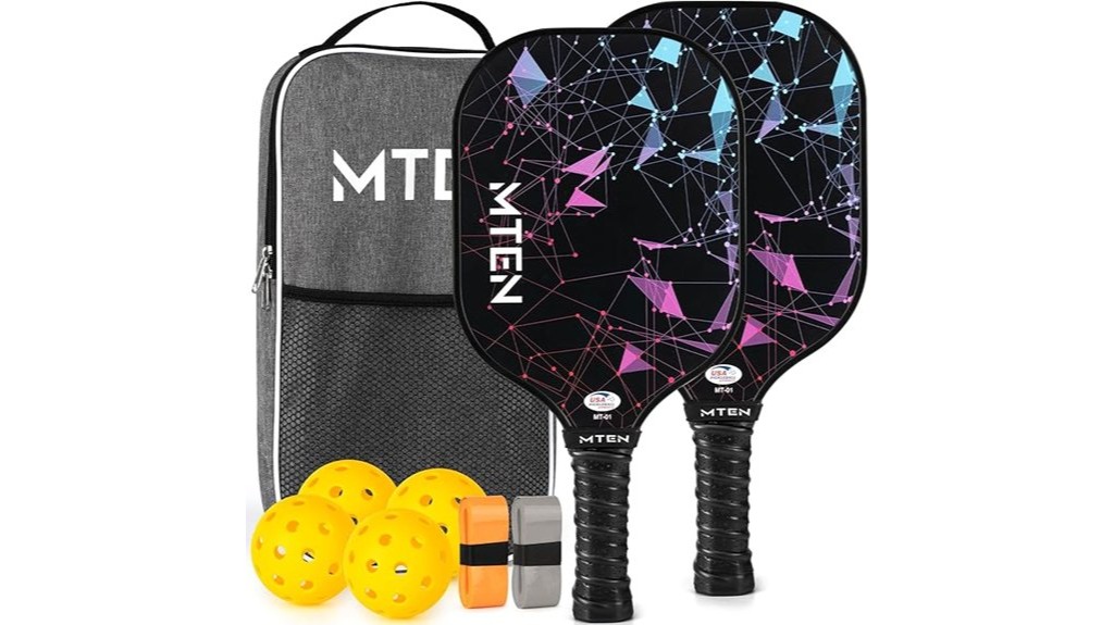 approved fiberglass pickleball paddle set