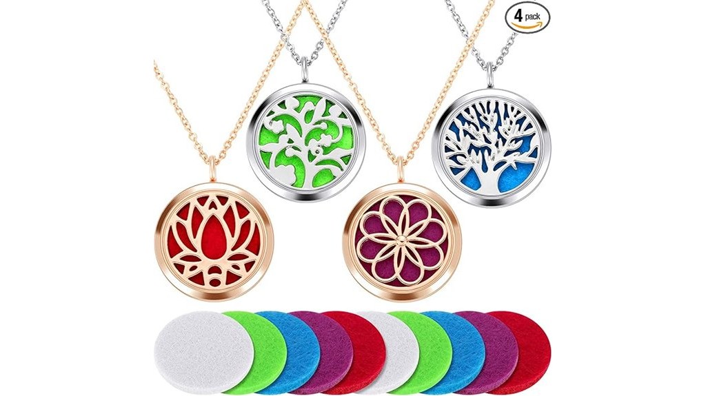 aromatherapy jewelry necklace diffuser