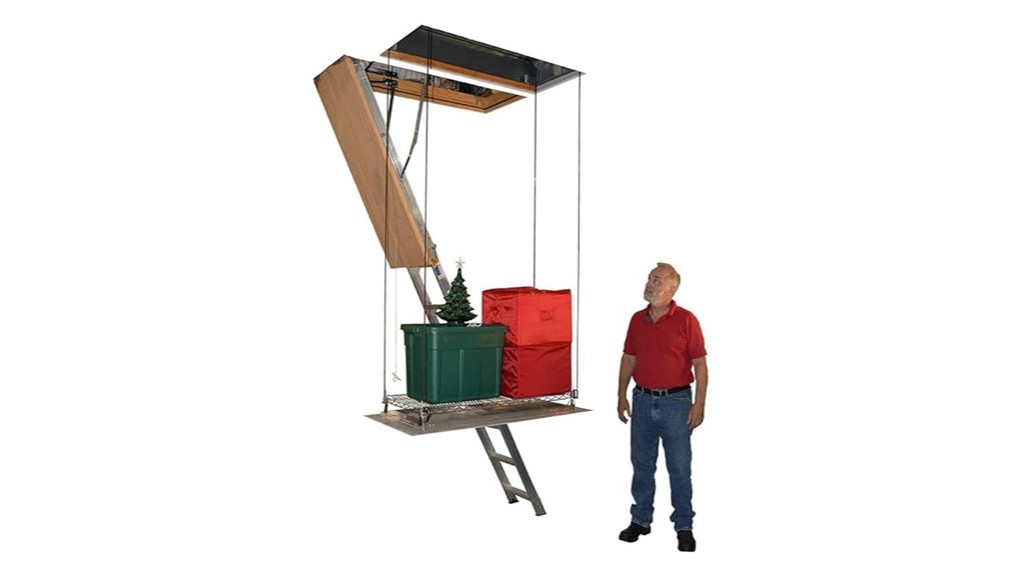 attic storage elevator system