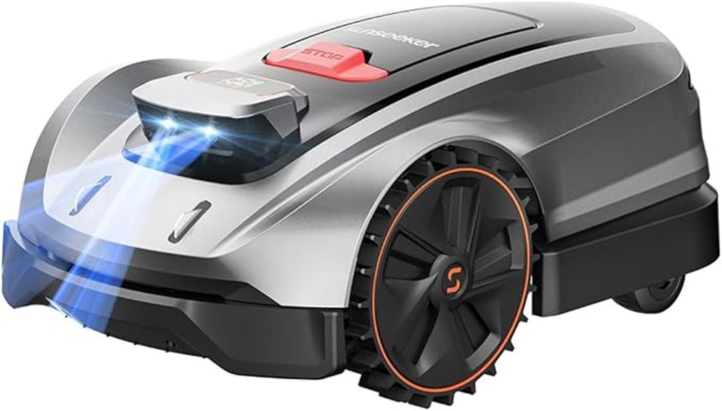 automated robotic lawn mowing device