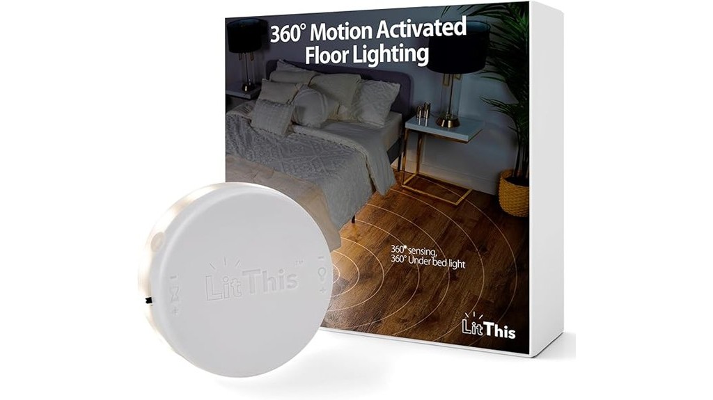 automated under bed motion activated night light