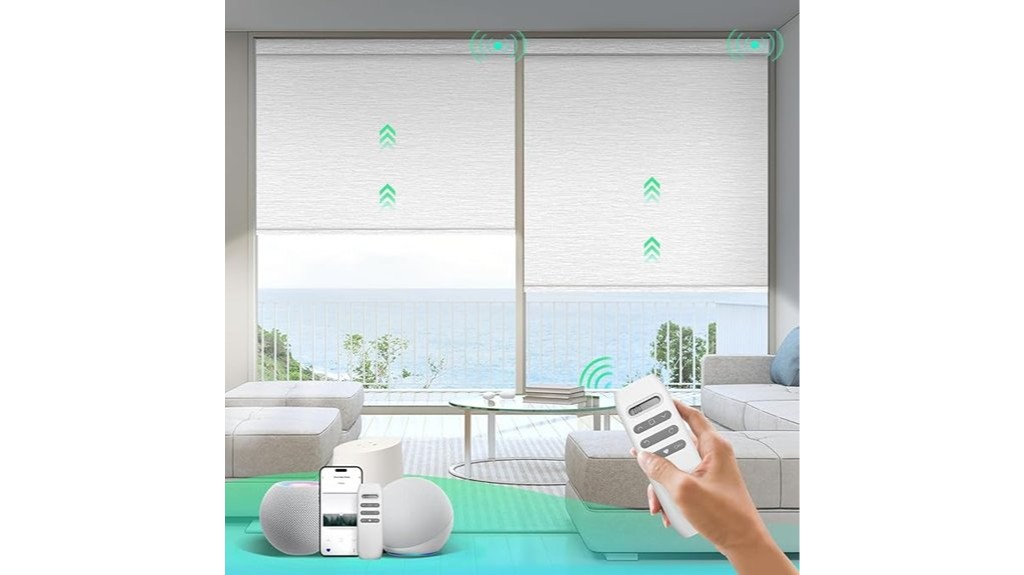 automated voice controlled motorized window coverings