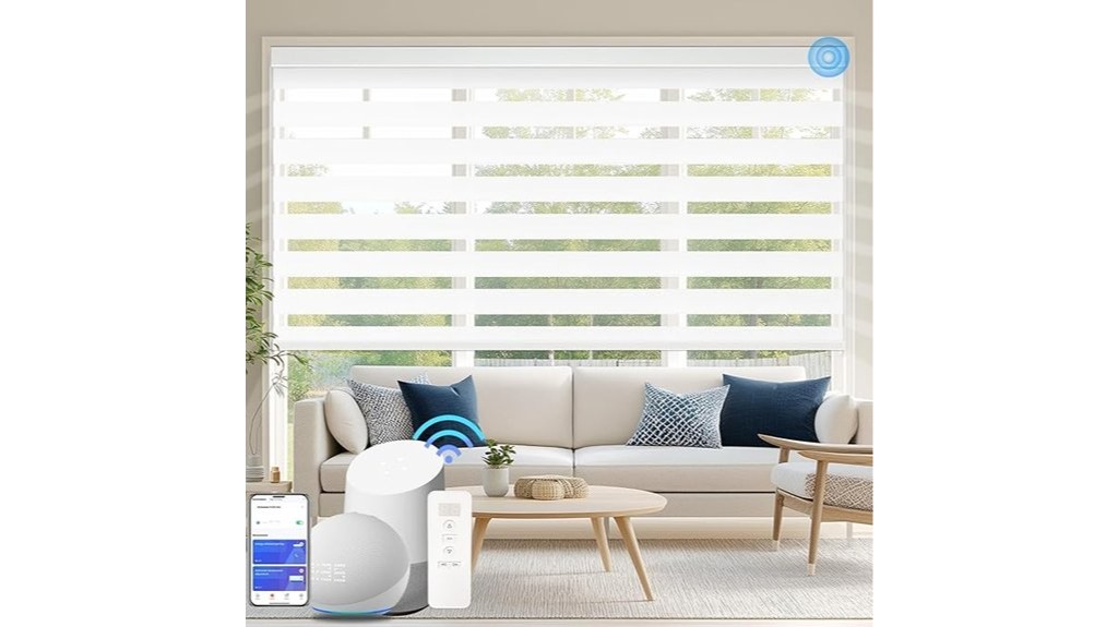 automated window blinds with control