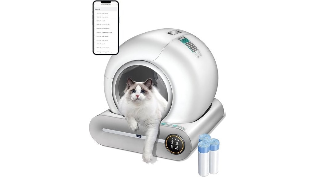 automatic app controlled multi cat litter box