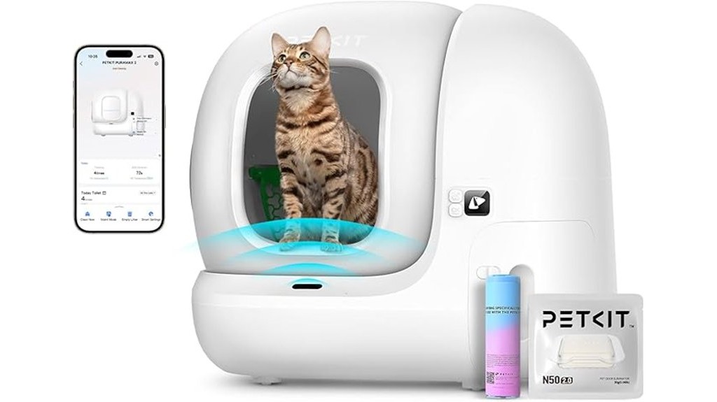 automatic self cleaning cat litter box