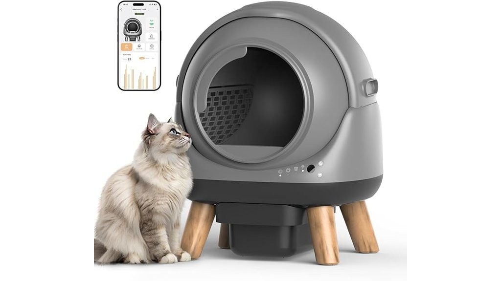 automatic self cleaning multi cat litter box
