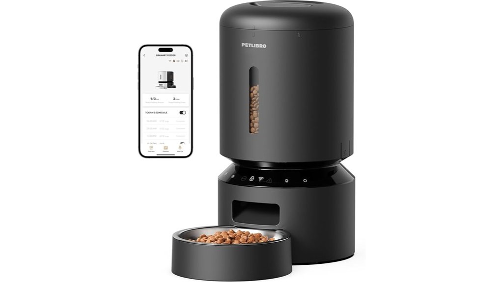 automatic timed capacious cat feeder