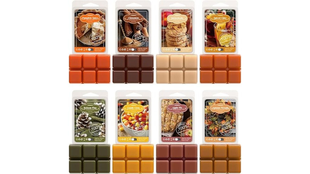 autumn scented wax melts gift set