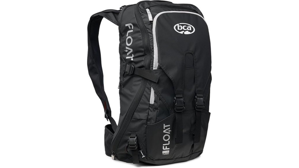 avalanche airbag equipped backcountry backpack