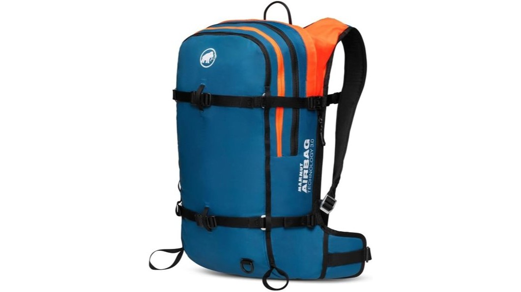 avalanche backpack with removable airbag