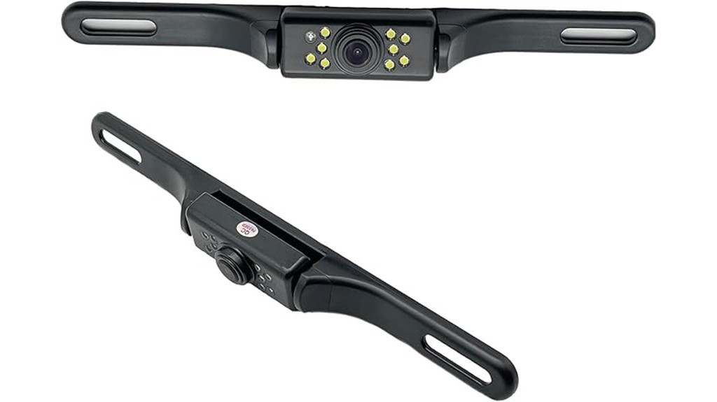 backup camera license plate detection