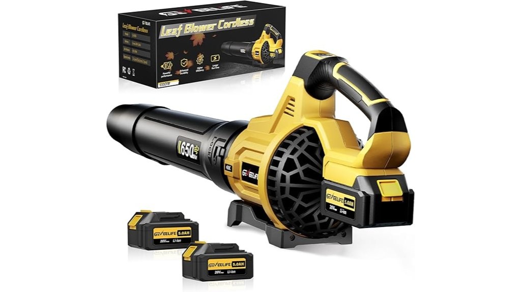 battery powered cordless leaf blower