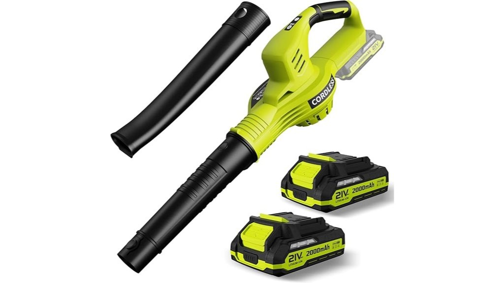 battery powered cordless leaf blower