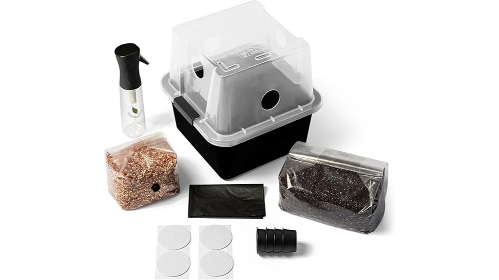 beginner s monotub mushroom growing kit
