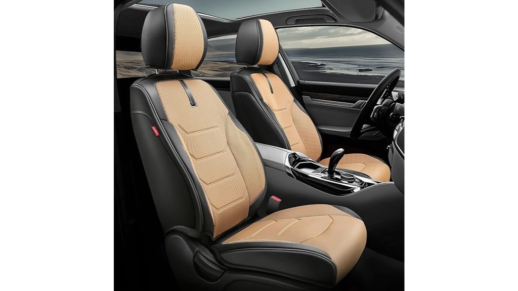 beige sport car seat covers