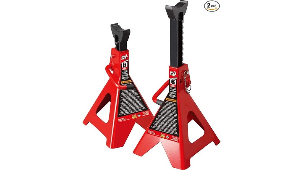 big red steel jack stands