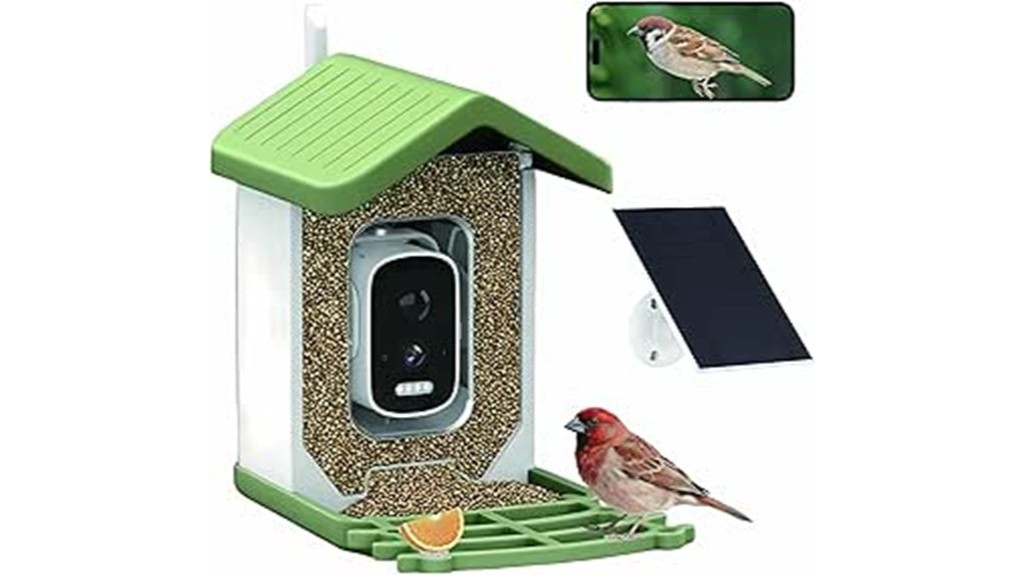 birdfeeder with integrated camera