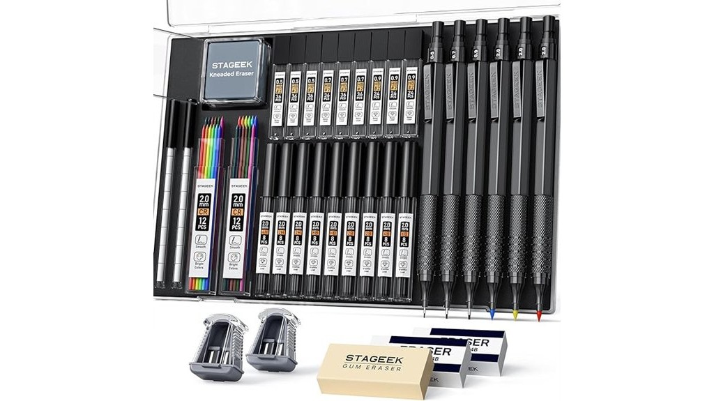 black art mechanical pencil set