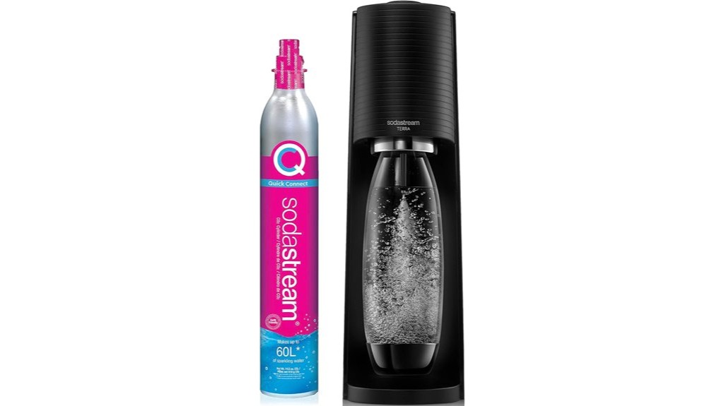 black sparkling water maker