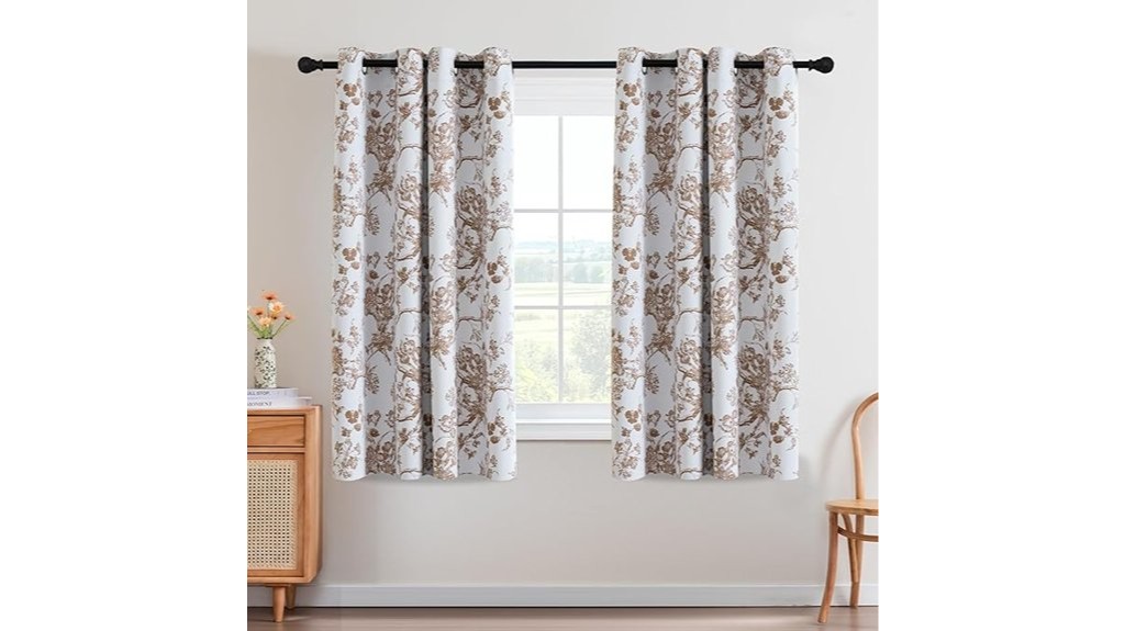 blackout curtains 63 inch length 2 panel set