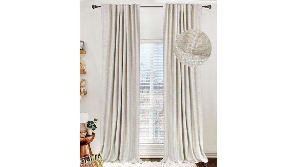 blackout linen curtains for bedroom