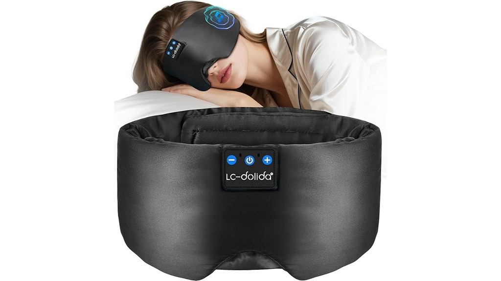 bluetooth enabled luxury silk sleep mask