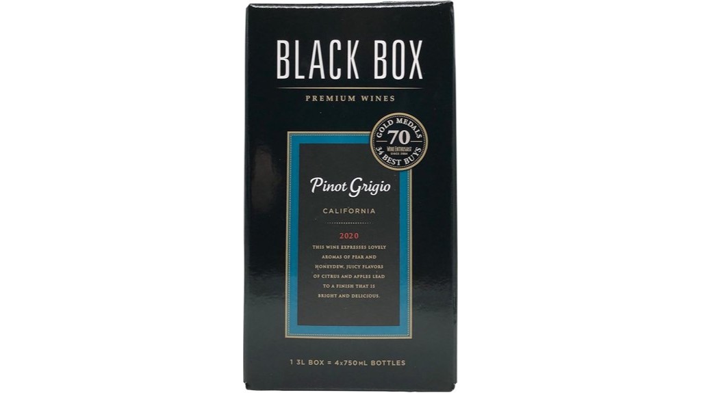 boxed pinot grigio wine