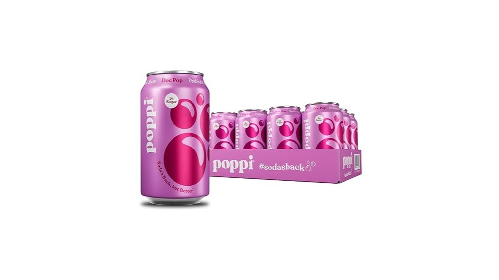 bubbly probiotic soda beverage