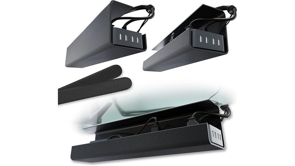 cable management trays no screw installation