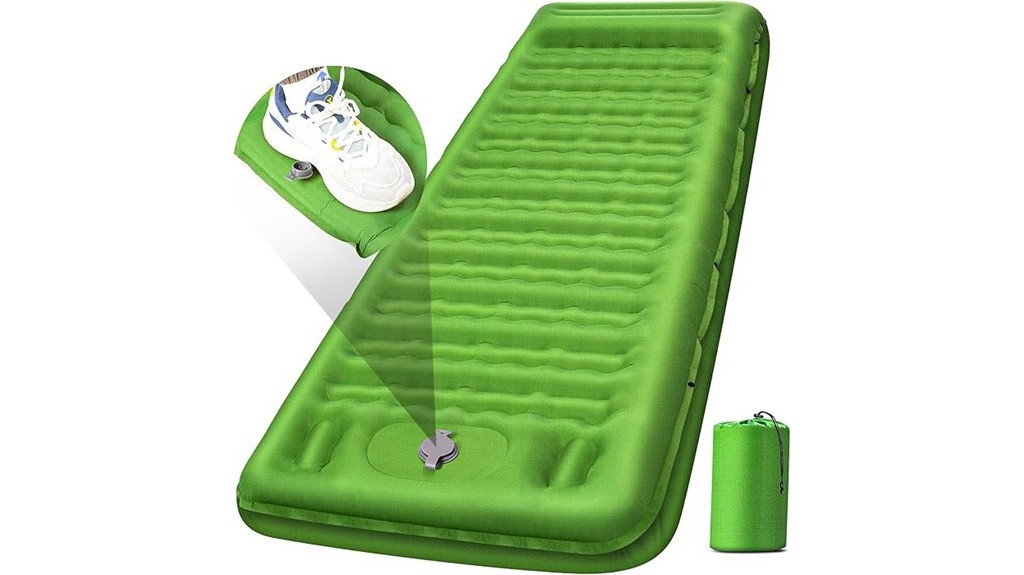 camping sleeping pad pillow foot pump