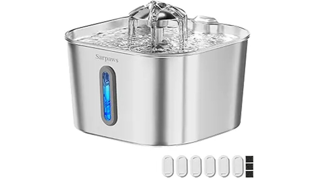 capacious cat water fountain