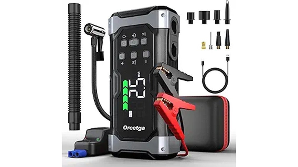 car jump starter with inflator