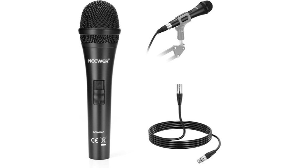 cardioid dynamic microphone by neewer