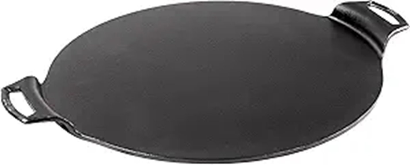 cast iron pizza pan