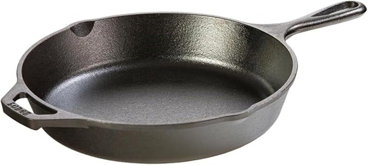 cast iron skillet dimensions