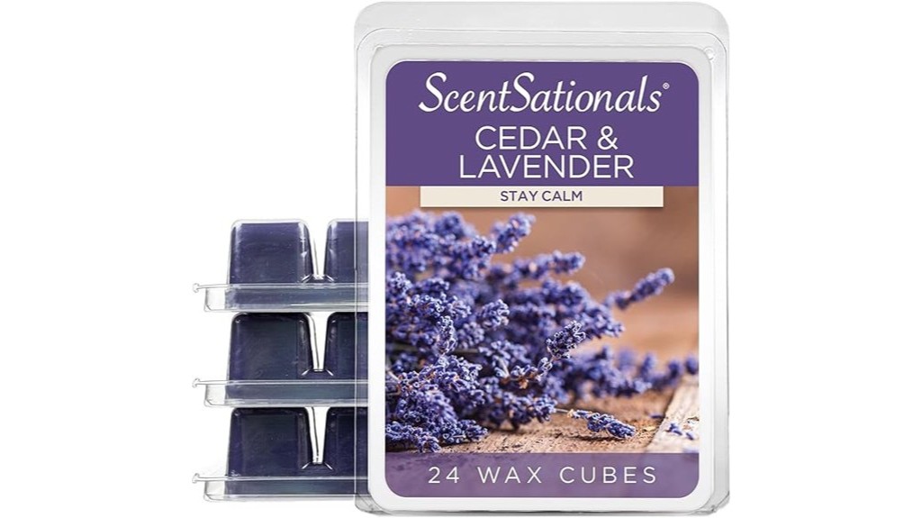 cedar lavender scented wax melts